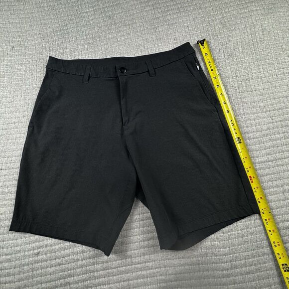 Lululemon Commission Short Men 33 Black 9" Warpsteme ABC Golf Stretch Athletic - Picture 2 of 7